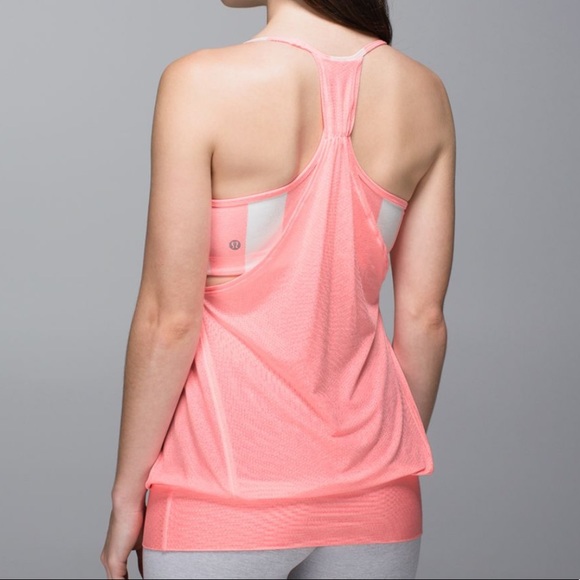 Lululemon No Limits Tank Bleached Coral Stripe - Picture 10 of 10